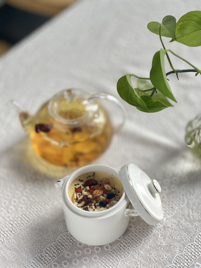 中醫(yī)特色茶飲及甜點(diǎn)。四川省中醫(yī)醫(yī)院供圖